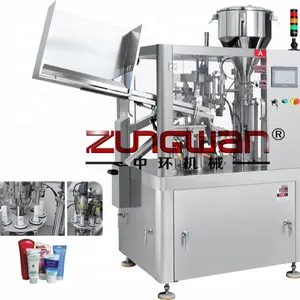 Factory customized metal aluminum tube filling and sealing machine or lipgloss ointment tube filling and sealing machine