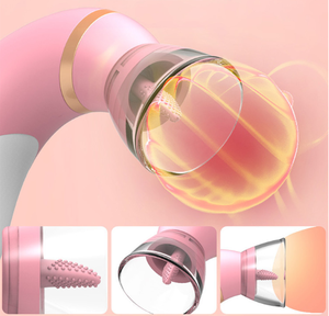 Vibromasseur pour lécher la langue du clitoris oral <span class=keywords><strong>sexy</strong></span> pour femmes lesbiennes, massage de la chatte, masturbation, stimulation succion, machine sexuelle - Product Image 5