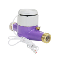 DN15-DN50 classe B classe C NPT filetage cadran sec corps en laiton compteur d'eau multi-jets avec ligne d'impulsion