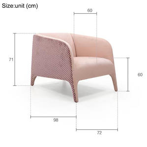 Fauteuil de relaxation en tissu, chaise inclinable, canapé paresseux, fauteuil d'angle exquis, chaise de loisirs artistique pour salon, chaise de canapé pour chambre à coucher - Product Image 6