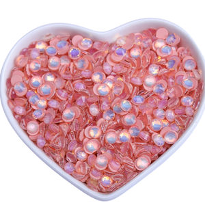 Juli gros nouvelles couleurs cristal Non Hotfix strass dos plat moka <span class=keywords><strong>opale</strong></span> strass en gros en vrac emballage - Product Image 5