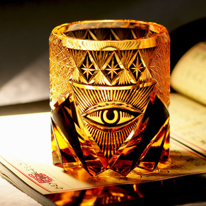 老式奢华250毫升迷你玻璃倾析器手工切割经典日本设计铝制聚丙烯婚礼/派对/家居装饰礼品 - Product Image 4