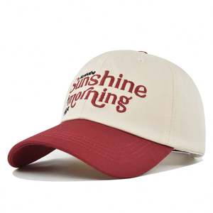 Chapeau de sport de plein air promotionnel broderie personnalisée casquette de baseball bon marché 100% coton casquettes de baseball bicolores Gorras Classics - Product Image 5