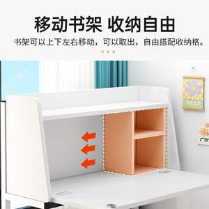 Must-Have Student Dormitory Storage Solution Bedside <b>Desk</b> with Hanging Folding Shelf Small Computer <b>Table</b> for Bunk Beds - Product Image 4