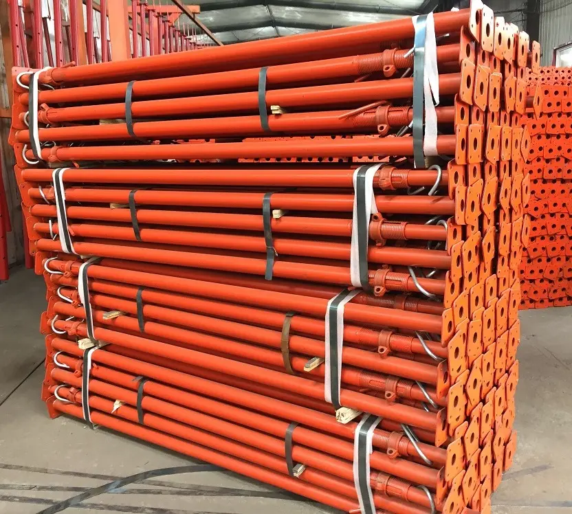 Heavy duty powder coated scaffolding shuttering supports prop jack short construction posts Buildings system