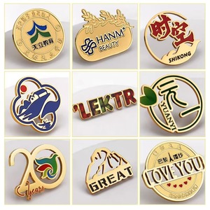 Distintivo/Broche Personalizzato in Acciaio Inossidabile con Logo Aziendale ed Emblema Scolastico, Design con Smalto Imitazione, Origine Cina, <span class=keywords><strong>Regalo</strong></span> di <span class=keywords><strong>Laurea</strong></span> - Product Image 2