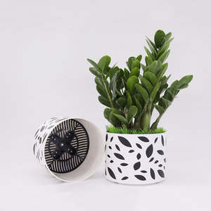 Plastic Pots Planter Plant Pot Econo Plastic White Flower Pots Self Watering Planter Modern Plant Pot Decorative