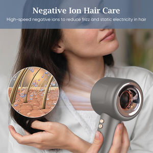 ไดร์เป่าผมความเร็วสูง 2000 วัตต์ 110,000 รอบต่อนาที เสียงเบา ระดับมืออาชีพ พร้อมไอออนลบ แบบไร้ใบพัด สำหรับใช้ในร้านเสริมสวย - Product Image 2