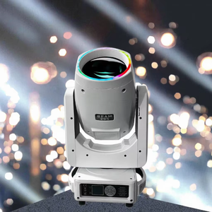 Faro mobile professionale 2950W 14R Beam Spot per feste, DJ, discoteche, con anello SMD RGBW, per matrimoni, concerti, illuminazione scenica DMX Music IP33 95 - Product Image 3
