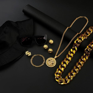 Kit di Accessori Divertenti Anni '80 e '90 per Uomini e Donne, Set Costume Sexy 12 Pezzi - Product Image 5