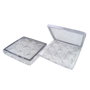 Trống màu đen và vàng màu duy nhất bóng mắt container bao bì hộp Blush nổi bật hộp trống hộp bột - Product Image 3