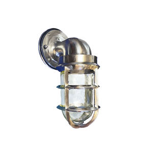 Lámpara de lectura de latón de grado marino con cuello de cisne flexible para literas o camarotes de capitán, aspecto auténtico - Product Image 1