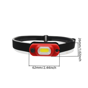 Lampe frontale COB fine avec module lumineux pivotant et bande réglable souple pour les tâches de proximité, la course à pied, le camping, la réparation - Product Image 3