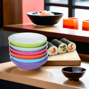 Customizable Sushi Set 5-Inch Melamine Bowl and <b>Cup</b> in Bulk for Restaurants and Hospitality - Product Image 1