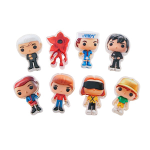 Breloques en acrylique imprimées et gaufrées version Q Stranger Things pour DIY, perles pour stylos, bibelots, perles pour téléphone - Product Image 4