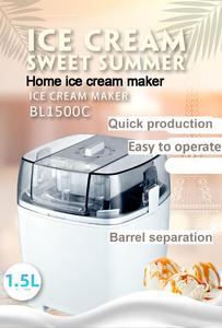 <span class=keywords><strong>Machine</strong></span> <span class=keywords><strong>à</strong></span> glace électrique automatique compacte pour la maison, mini sorbetière <span class=keywords><strong>à</strong></span> fruits de 1,5 L, <span class=keywords><strong>machine</strong></span> <span class=keywords><strong>à</strong></span> cônes DIY pour enfants, batteur sur socle <span class=keywords><strong>Cuisinart</strong></span> - Product Image 3