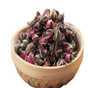 Чай с розовыми бутонами с золотым краем Yunan Jinbian, сушеный цветочный чай с сильным ароматом