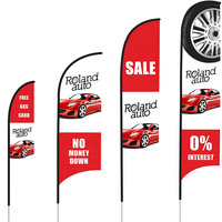 Fabricant de drapeaux d'affaires pour la publicité Sports Racing Plumes bannières coudées pour événements