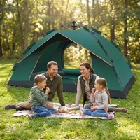 Tentes de camping automatiques pliables, imperméables, ultralégères, portables, pour la randonnée en famille, les voyages, la plage, le glamping, les activités de plein air