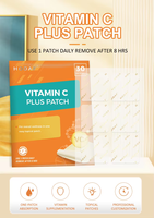 Patchs Transdermiques de Vitamine C 2026 OEM ODM en Film PE, 30 Pièces, Auto-Adhésifs, Soutien Énergétique, Étiquette Privée Personnalisée