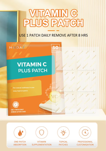 2026 OEM ODM Transdermal Topical <strong>Vitamin</strong> C &amp; Zinc <strong>Patch</strong> PE Film 30pcs Self Adhesive Private Label CE Certified Custom - Product Image 2