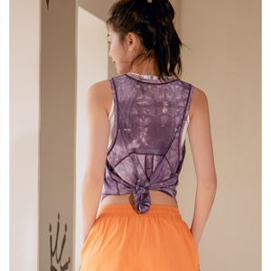 Women's Athletic Skinny Fit Mesh Breathable Yoga <b>Top</b> Seamless Singlet Tank Training Gym Full Sleeve <b>Vest</b> Design Eco-Friendly - Product Image 3