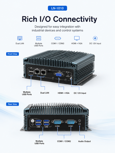 Computadora Integrada Sin Ventilador, con Múltiples Puertos de Entrada/Salida, LAN Dual, COM, USB, HD, VGA, para Proyectos OEM/ODM, Compatible con Windows y <span class=keywords><strong>Linux</strong></span>, PC Industrial Integrado - Product Image 4