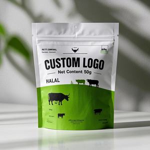 מותאם לחות אישית לעמוד עד pouch חציר חום בשר חזיר ג 'לי אריזת שקיות עם חריץ עבור אחסון ג' לי - Product Image 4