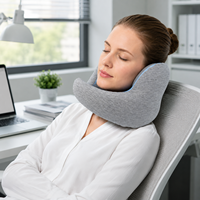 Nouveau design, casque à réduction de bruit intelligente en mousse à mémoire de forme, super confortable et doux pour la peau, avec support de cou Bluetooth intégré