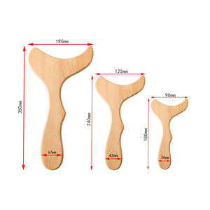Venta al por mayor personalizable Gua Sha celulitis madera masajeador madera terapia Kits herramientas de masaje - Product Image 5