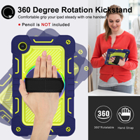 Housse de tablette résistante aux chutes, design avec bords renforcés pour Lenovo K9 Tab One, support antichoc, sangle, étui pour la maison
