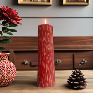 Échelles de manche de couteau en os rose de Technique sculptée de Style d'amour pour les amateurs d'artisanat naturel sans Putti - Product Image 3