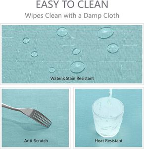 Biểu Tượng Tùy Chỉnh Cotton/<span class=keywords><strong>Polyester</strong></span> In Vòng Màu Đen Trắng Hình Chữ Nhật Vuông Được Trang Bị Khăn Trải Bàn Đảng Wedding Tiệc Bảng Vải - Product Image 6