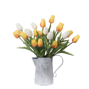 Tulipes artificielles au toucher réel en PU, 35 cm, pour la décoration <span class=keywords><strong>de</strong></span> Pâques, <span class=keywords><strong>de</strong></span> Noël, <span class=keywords><strong>de</strong></span> la maison, les bouquets <span class=keywords><strong>de</strong></span> mariage - Product Image 1