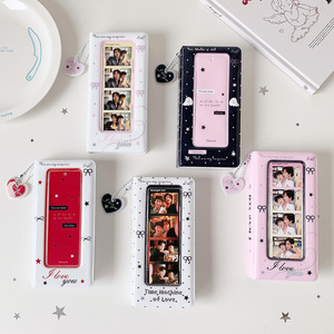 Album PVC à quatre compartiments pour étudiants, pour <span class=keywords><strong>cartes</strong></span> Kpop et de collection, avec pages à impression libre pour quatre photos en suite - Product Image 2