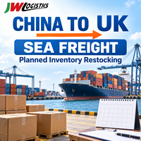 Transitaire maritime Chine-Royaume-Uni, agent de transport, services logistiques pour le réapprovisionnement programmé des stocks