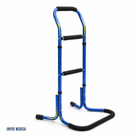 Barre d'appui pour se lever en aluminium, réglable en hauteur, multi-poignées, antidérapante, aide à la mobilité pour personnes âgées, assistance au lever du lit, sécurité au chevet
