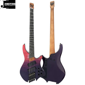 Guitares professionnelles Jingying Music 2024, ukulélé <span class=keywords><strong>basse</strong></span> électrique miniature en bois de tilleul à 4 <span class=keywords><strong>cordes</strong></span>, 20 frettes, 28 pouces, couleur coucher de soleil - Product Image 4