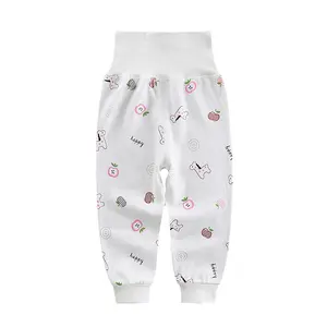 Celana longgar untuk bayi kualitas tinggi celana bayi musim semi dan musim gugur celana latihan bayi katun kain Pul dicetak kecil imut 2 Set