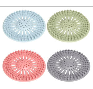 Protectores de desagüe de silicona para el cabello, tapones de silicona para drenajes de ducha, bañera y cocina, venta al por mayor - Product Image 1