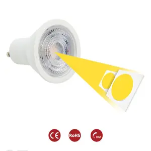 GU10 lamba ampuller spot fikstür COB/SMD fabrika fiyat alüminyum veya plastik ODM 85-265V iç mekan aydınlatması CE/RoHs