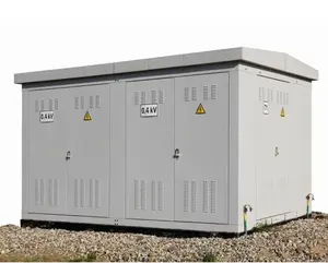 Subestação de transmissão de energia elétrica compacta tipo caixa móvel OEM 33/0,4KV 800KVA 1000KVA