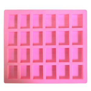 Hot Pudding Candy 24 Cavity Square Silicone <b>Mold</b> Handmade Candle Decorating Mould <b>Soap</b> Craft Supplies - Product Image 3