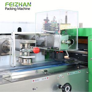 Feizhan เครื่องบรรจุอาหารอัตโนมัติแบบเซอร์โวโฟลว์อัตโนมัติ FZ-ZB350X ขนมคุกกี้ผักหมอน - Product Image 3