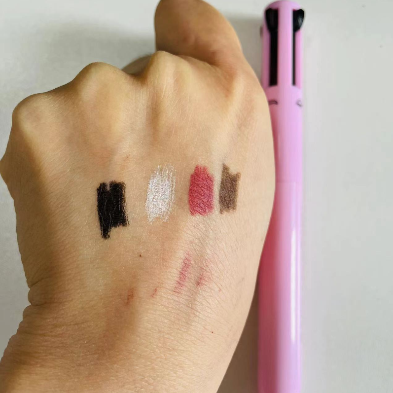 Красота универсальное прикосновение 4 в 1 Макияж многоцветный карандаш для бровей подводка для глаз Подводка для губ 4 в 1 ручка для макияжа