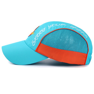 Team Basketball Embroidered Baseball Cap Quick Dry Breathable Sport Hat for Men Women Adults Sky Blue Orange Mesh Design - Product Image 3