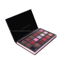 Palette de fards à paupières nacrés imperméables 18 couleurs avec poudre illuminatrice anti-éclaboussures, personnalisation OEM/ODM