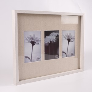 High Quality Worth Buying Nordic Simple Wall Decor Collage Wooden MDF <strong>Photo</strong> <strong>Frame</strong> With <strong>Canvas</strong> Mat - Product Image 2