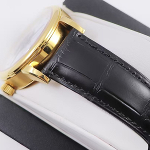 Reloj de Lujo para Hombre de Alta Gama, Gran Venta, Automático, Tourbillon, Cristal de Zafiro, Caja Plateada, Esfera de Esmalte Blanco, Correa de Cuero Negra, 2026 - Product Image 5