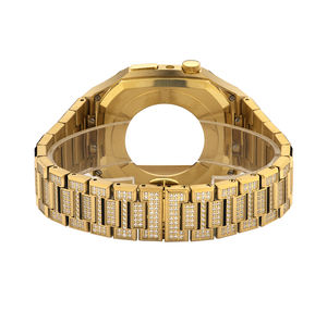 สหรัฐเคสสมาร์ทวอทช์สุดหรูที่ปรับแต่งได้ยอดนิยม316L สแตนเลสพร้อมสายนาฬิกาเพทายเต็มเรือน - Product Image 2